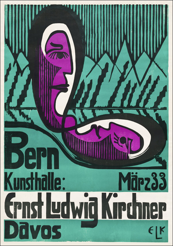 Bern Kunsthalle, March 33, Ernst Ludwig Kirchner - plakat 61x91,5 cm