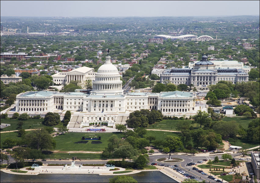 Capitol Hill, Washington, Carol Highsmith - plakat 50x40 cm