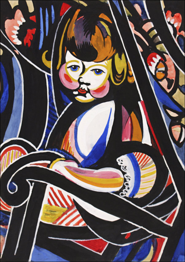 Child in Rocker, Henry Lyman Sayen - plakat 30x40 cm