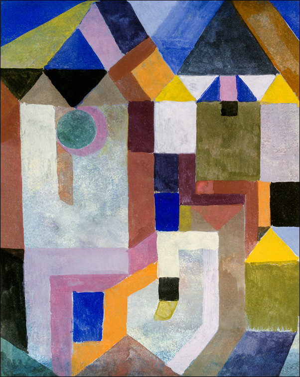 Colorful Architecture, Paul Klee - plakat 60x80 cm