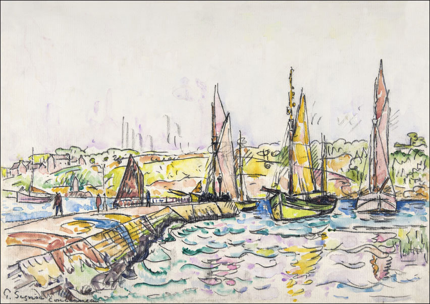 Concarneau, Paul Signac - plakat 100x70 cm