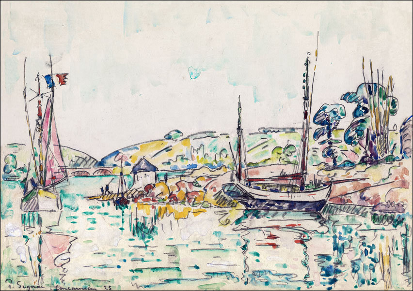 Concarneau, Paul Signac - plakat 40x30 cm
