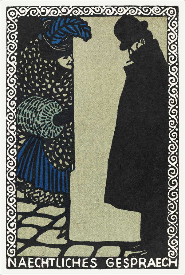 Conversation Between Rivals, Moriz Jung - plakat 50x70 cm