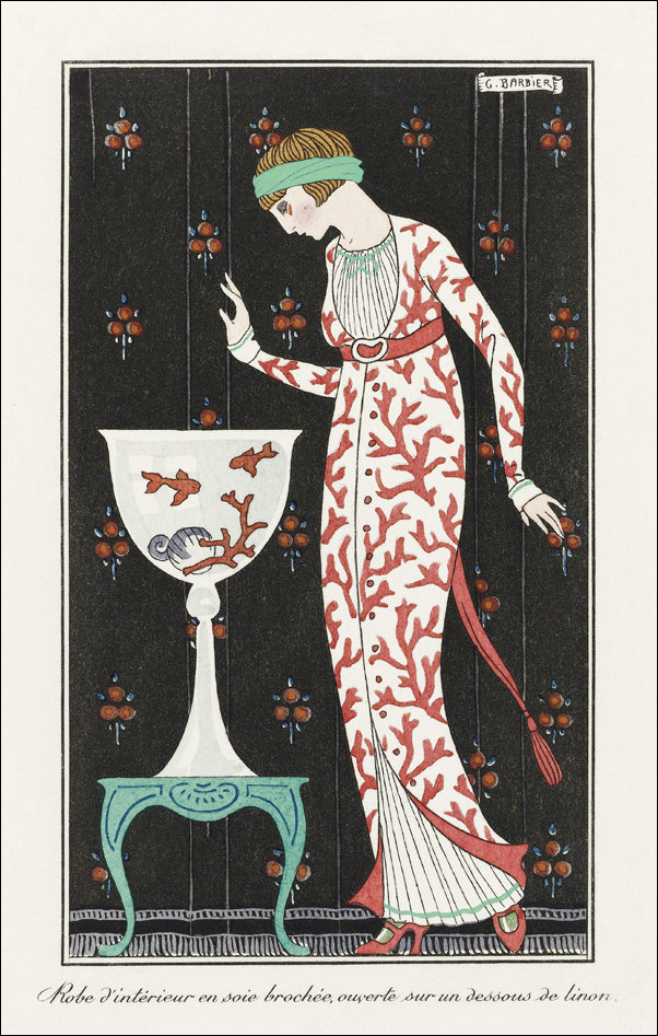 Costumes Parisiens, George Barbier - plakat 21x29,7 cm