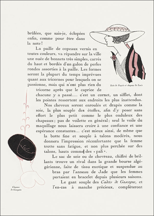 Costumes Parisiens, George Barbier - plakat 40x60 cm