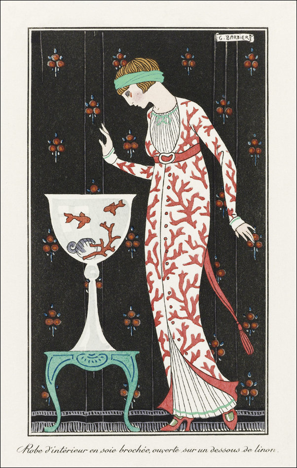 Costumes Parisiens, George Barbier - plakat 61x91,5 cm