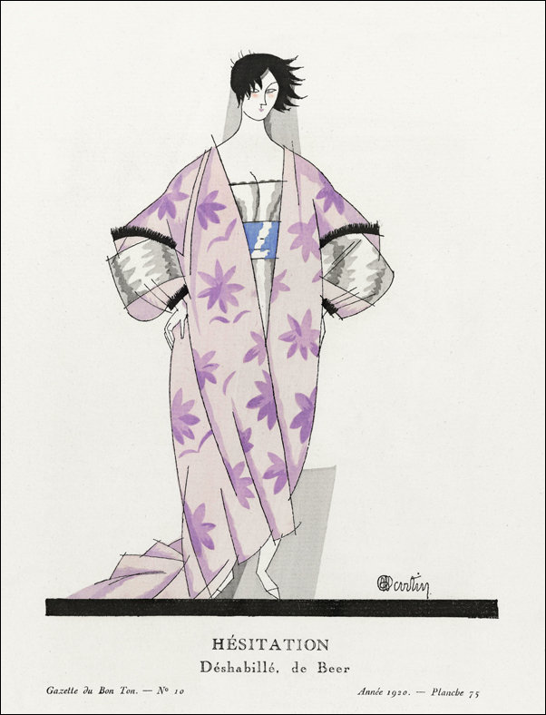 Danaé: Cape du soir by Paul Poiret, Charles Martin - plakat 70x100 cm