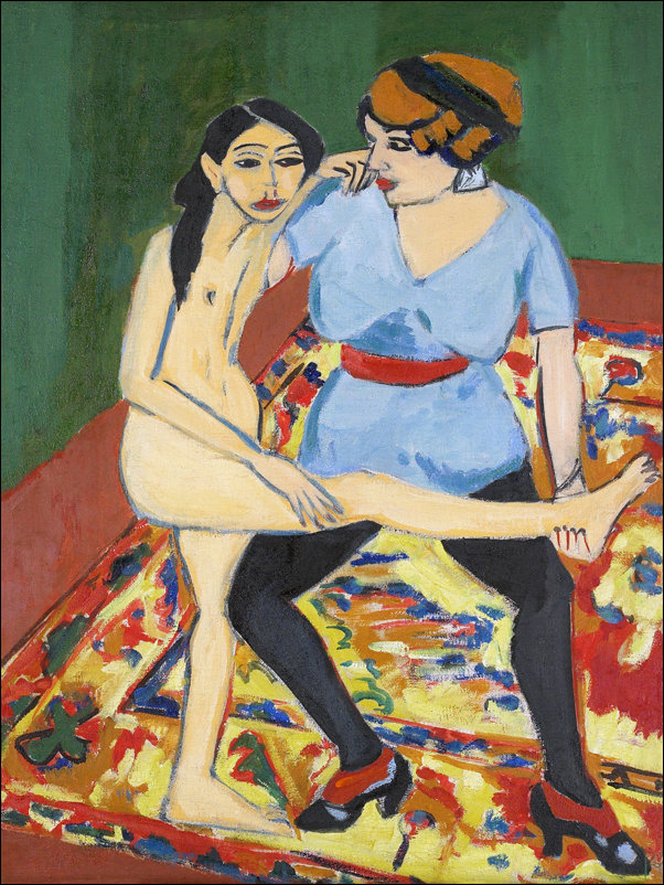 Dance Training, Ernst Ludwig Kirchner - plakat 50x70 cm