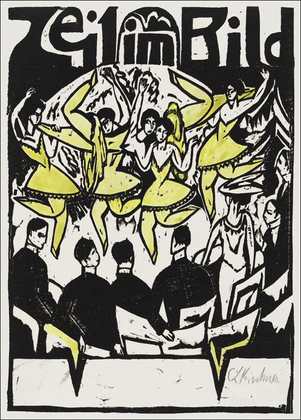 Dancers at the ice palace, Ernst Ludwig Kirchner - plakat 40x50 cm