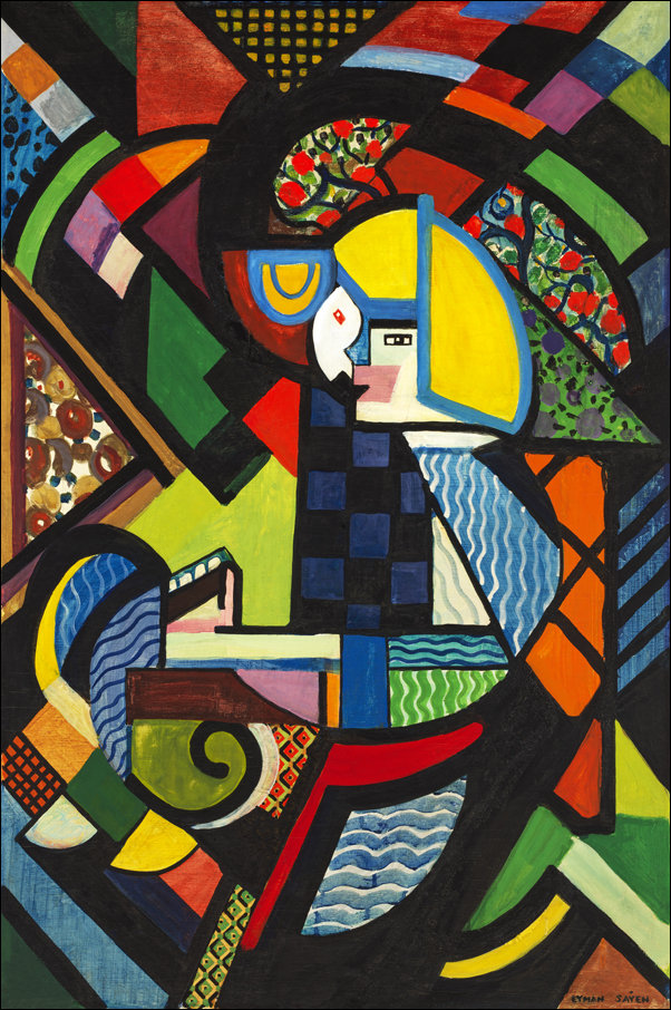 Daughter in a Rocker, Henry Lyman Sayen - plakat 70x100 cm