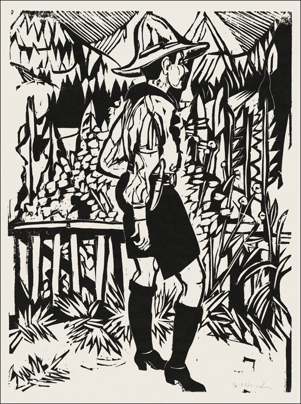Der Pfadfinder, Ernst Ludwig Kirchner - plakat 70x100 cm