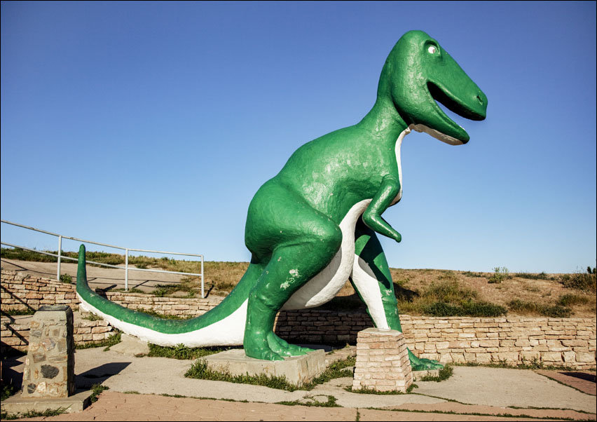 Dinosaur Park in Rapid City, South Dakota, Carol Highsmith - plakat 42x29,7 cm