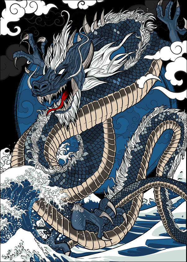 Dragon - plakat 40x50 cm