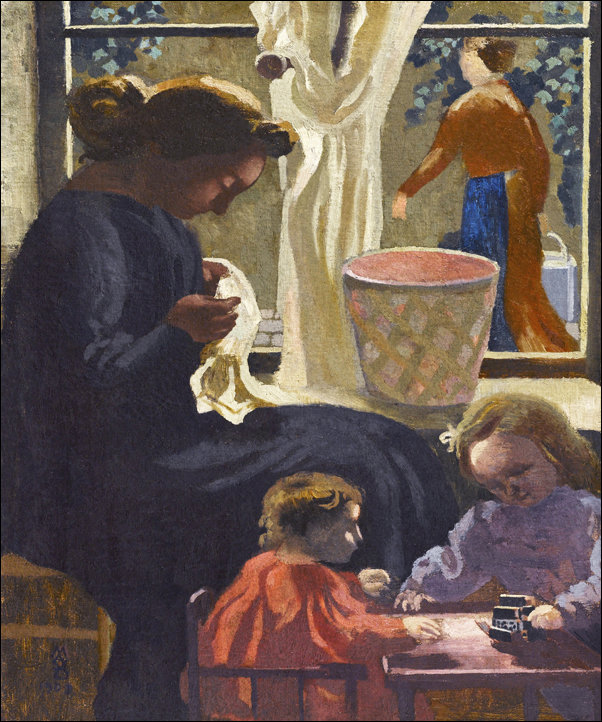 Drying the Linen, or Moonrise at the Priory, Maurice Denis - plakat 70x100 cm