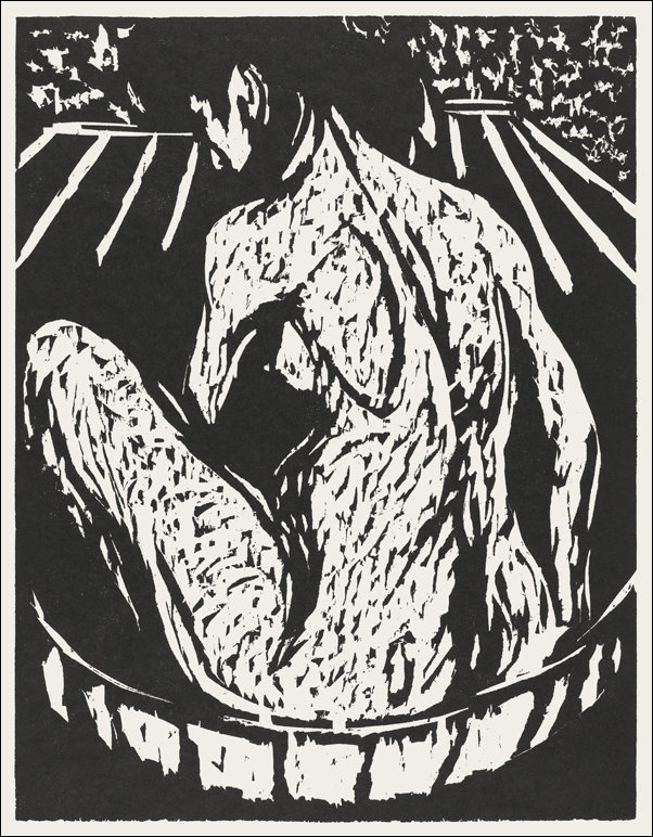 Female Nude, Ernst Ludwig Kirchner - plakat 61x91,5 cm