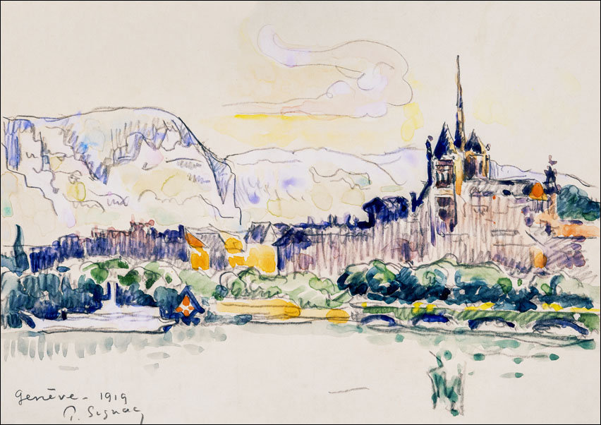 Genève, Paul Signac - plakat 70x50 cm