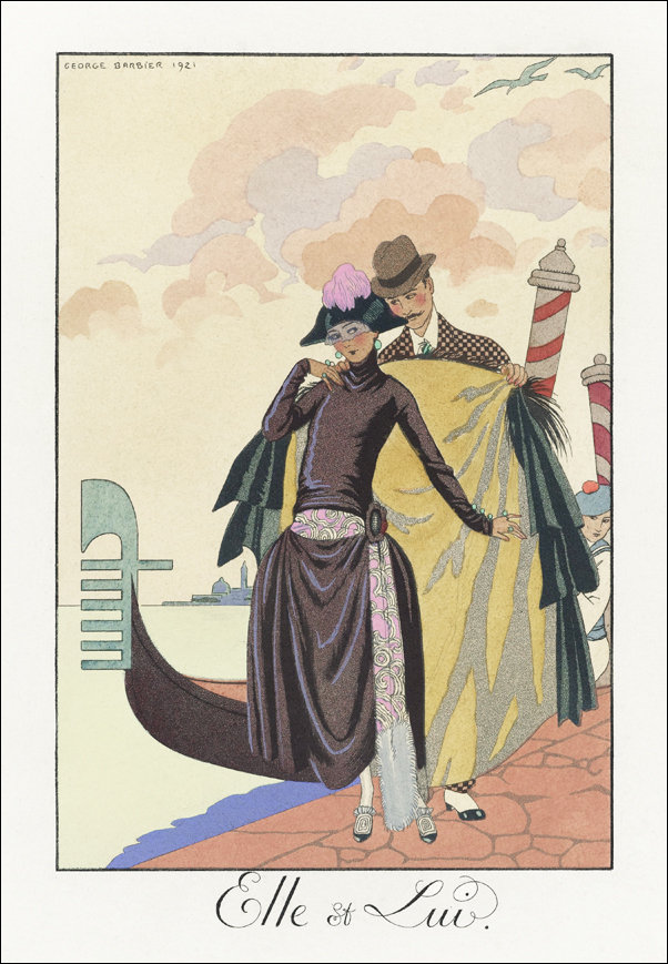 Gespräch eines Redakheurs mit einem Staatsmann, Moriz Jung - plakat 70x100 cm