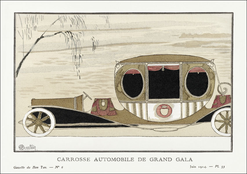 Grand gala automobile coach, Charles Martin - plakat 50x40 cm