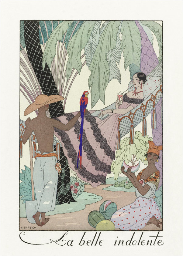 Gentils Propos, George Barbier - plakat 60x80 cm