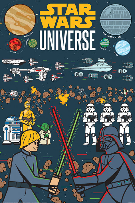 Gwiezdne Wojny Star Wars Universe , Plakat 61x91,5 cm