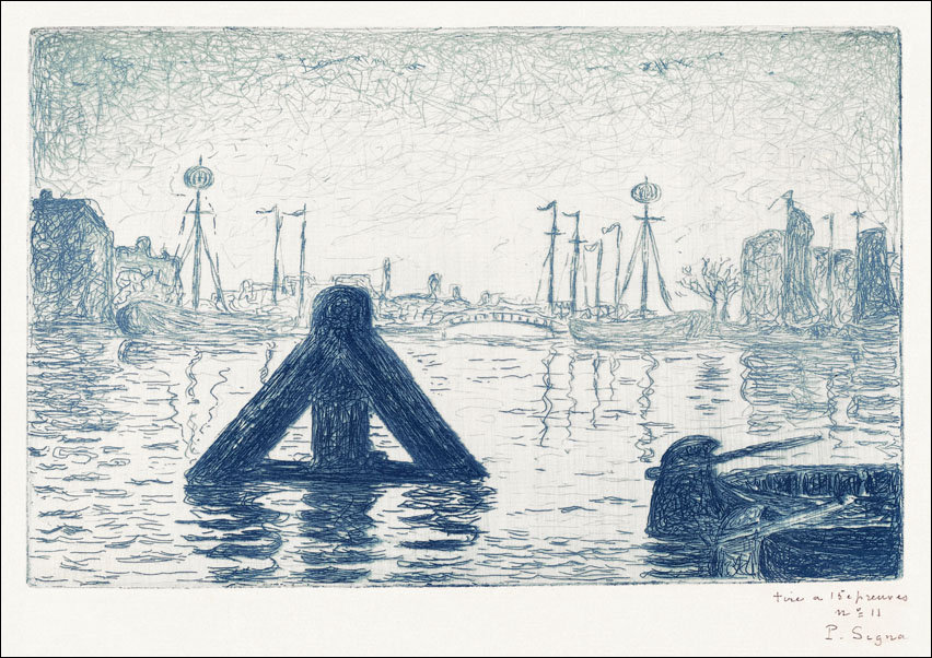 Harbor in Holland–Flushin, Paul Signac - plakat 70x50 cm