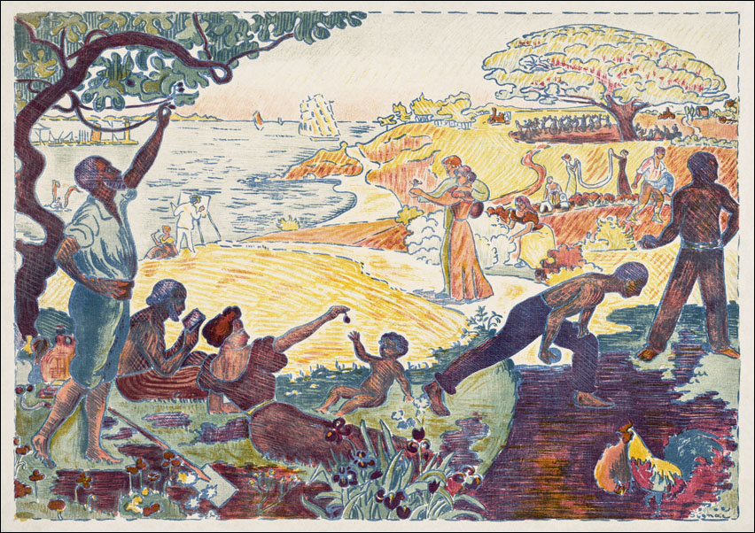 Harmonious Times, Paul Signac - plakat 100x70 cm