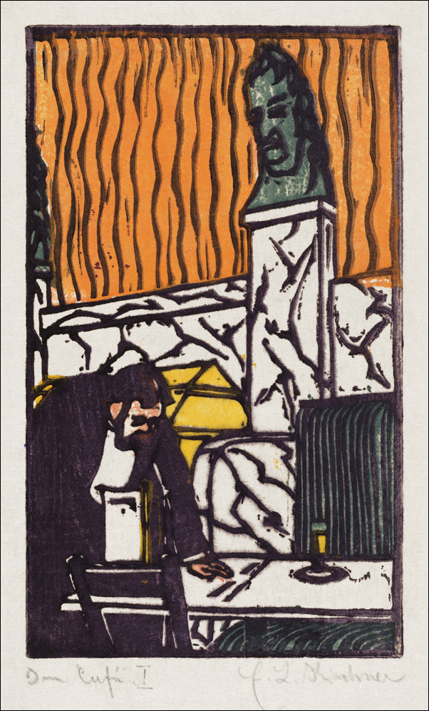 Head Waiter in Café, Ernst Ludwig Kirchner - plakat 70x100 cm