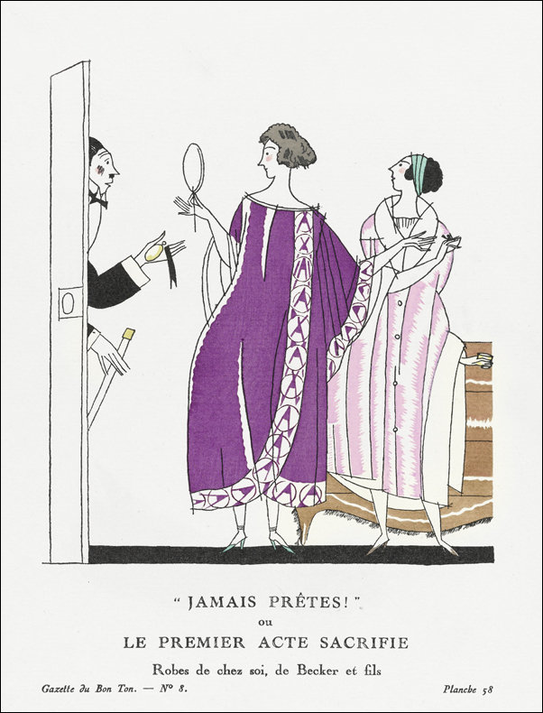 Hindoustanobe-manteau, de Paul Poiret, Charles Martin - plakat 70x100 cm