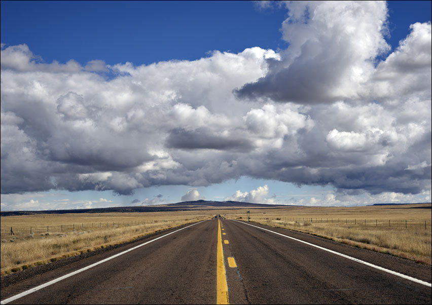 Huge cumulus clouds, Carol Highsmith - plakat 100x70 cm