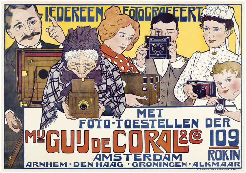 Iedereen fotografeert, Johann Georg van Caspel - plakat 50x40 cm