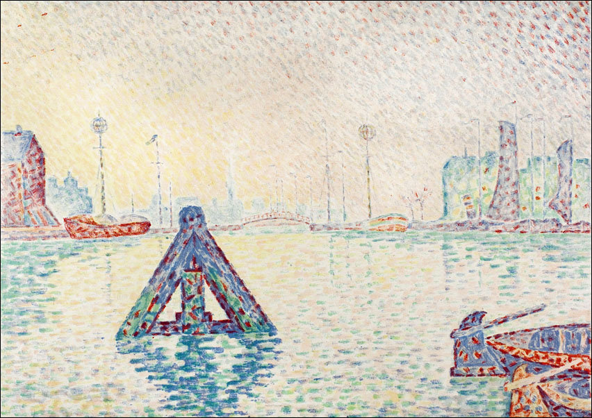 In Holland–The Buoy, Paul Signac - plakat 50x40 cm