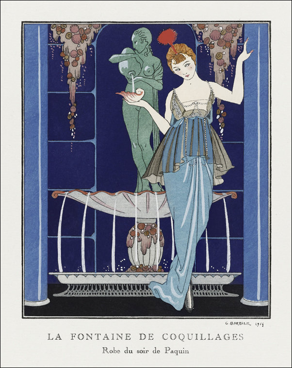 Incantation: France XXe siècle, George Barbier - plakat 29,7x42 cm
