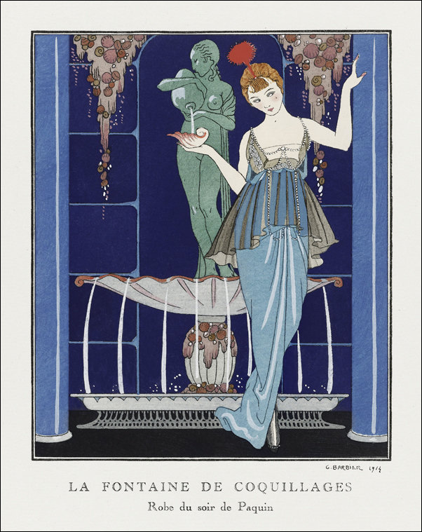 Incantation: France XXe siècle, George Barbier - plakat 40x50 cm
