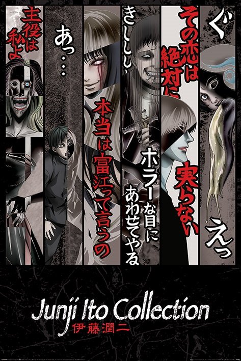 Junji Ito Faces of Horror - plakat 61x91,5 cm