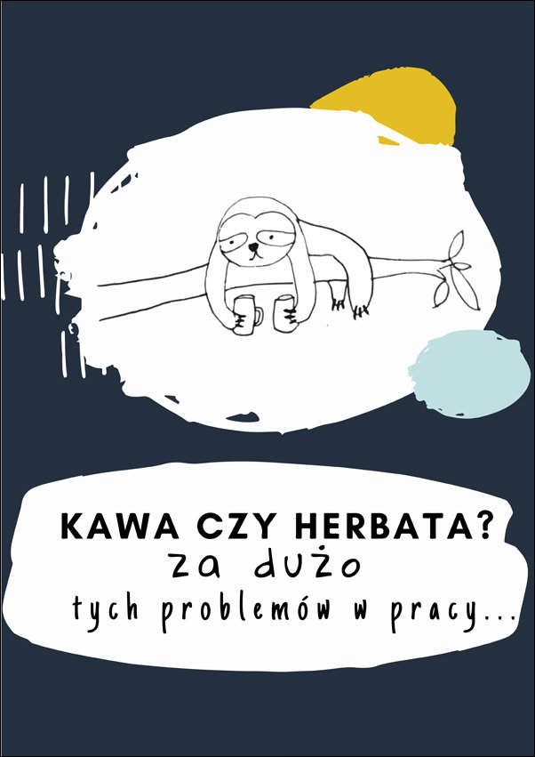 kawa czy herbata - plakat 50x70 cm