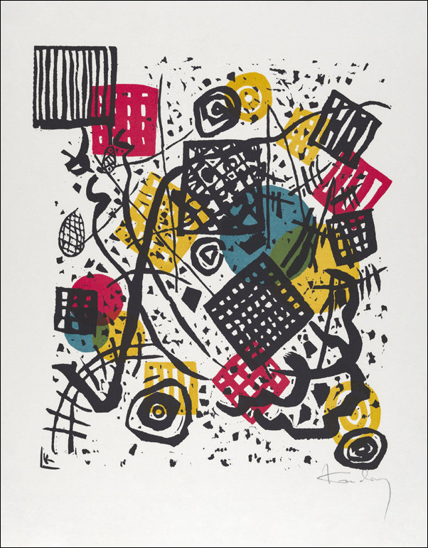 Kleine Welten V, Wassily Kandinsky - plakat 21x29,7 cm
