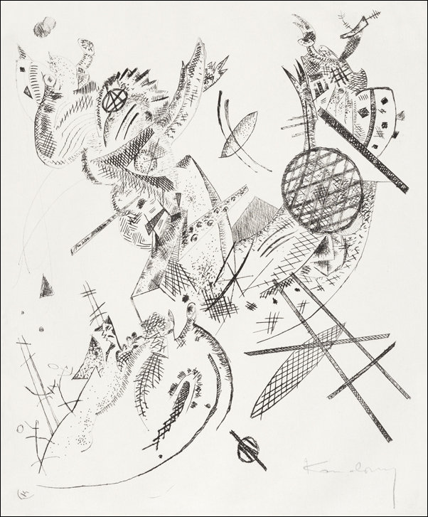 Kleine Welten XII, Wassily Kandinsky - plakat 70x100 cm