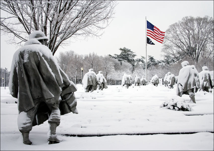 Korean War Memorial located in Washington D.C.’s West Potomac Park, Carol Highsmith - plakat 59,4x42 cm