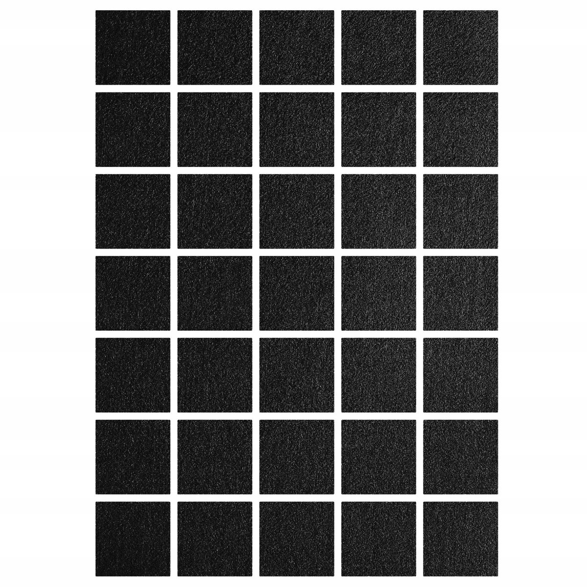 Samoprzylepne podkładki Filcowe 2,5x2,5 cm 35 sztuk