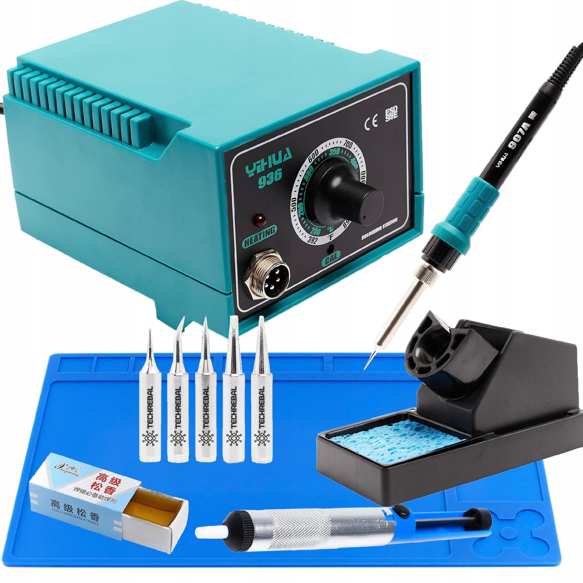 Stacja lutownicza Yihua 936 LED + KIT-2022-2