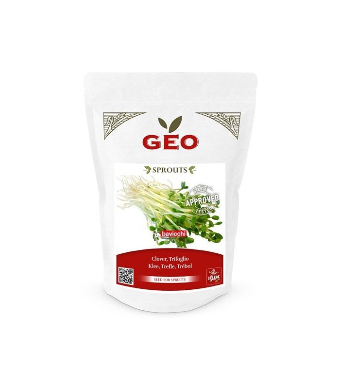 Koniczyna - nasiona na kiełki GEO, certyfikowane, DUŻE OPAKOWANIE, 400g, Bavicchi (ZTR0108)