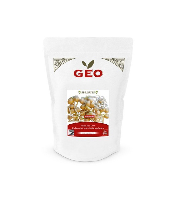 Ciecierzyca - nasiona na kiełki GEO, certyfikowane, DUŻE OPAKOWANIE, 500g, Bavicchi (ZCE0209)