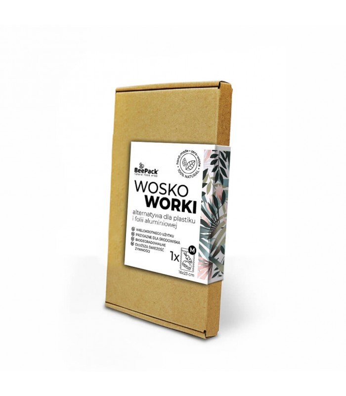 Woskoworek do przechowywania żywności, JUNGLE, rozmiar M (23x16 cm), BeePack