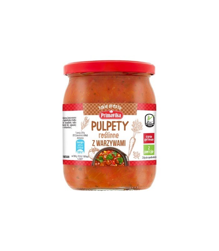 Lumarko Danie Pulpety Wegańskie W Sosie Warzywno - Pomidorowym 430 G!