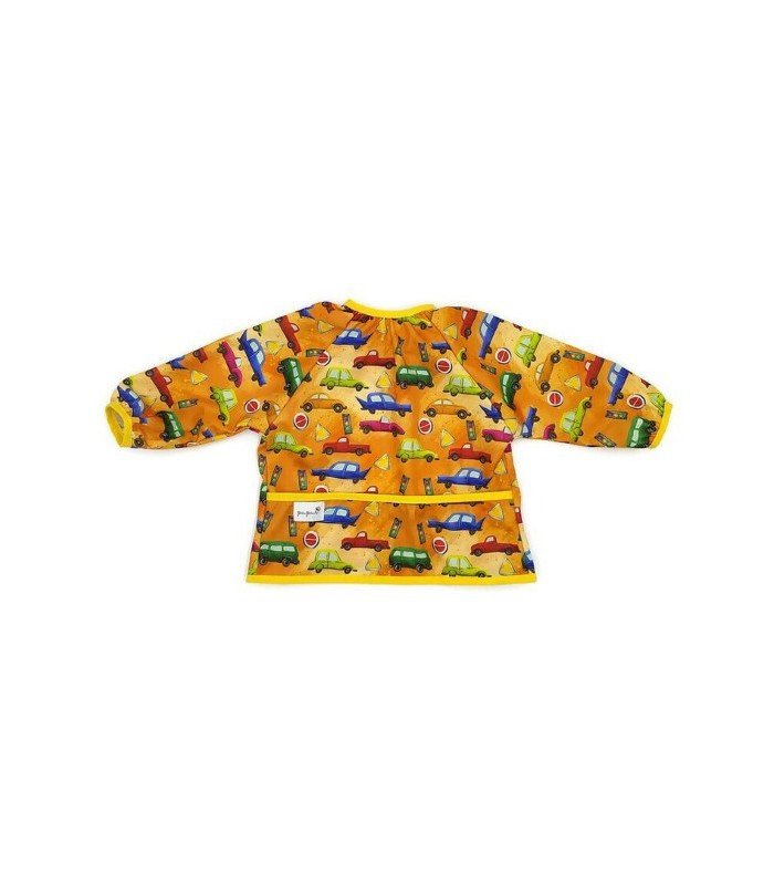 Śliniak fartuszek z rękawami, AUTA, rozmiar uniwersalny, PUPUS