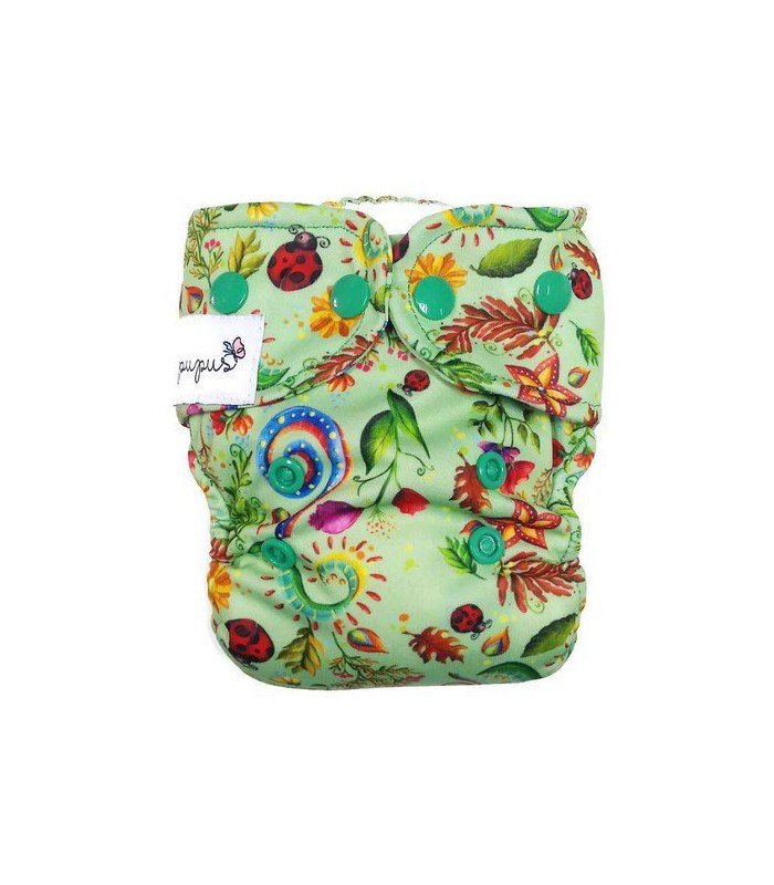 Pieluszka wielorazowa AIO, NA ŁĄCE, Mini One Size 5-11 kg, PUPUS