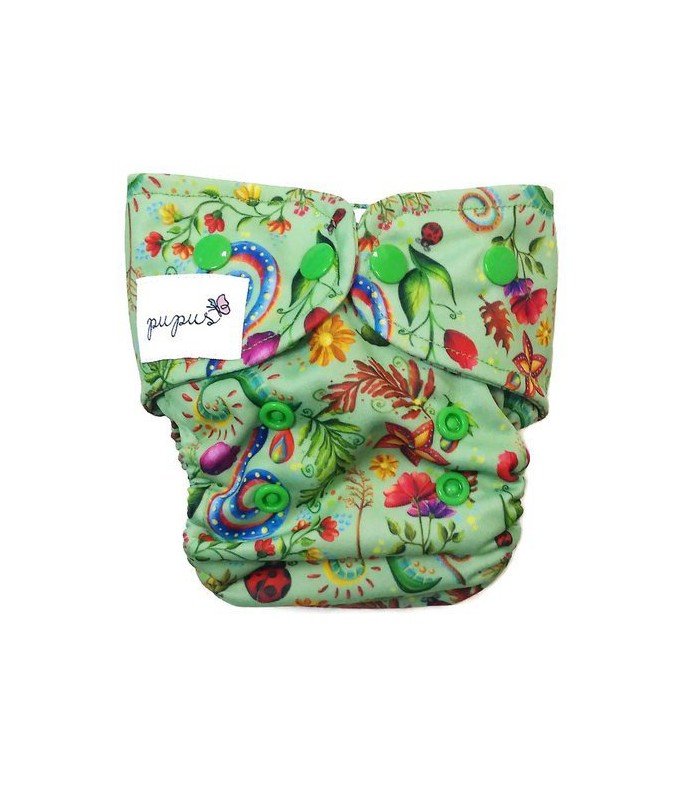 Pieluszka wielorazowa kieszonka, NA ŁĄCE, bawełna, rozmiar Mini One Size 4-11 kg, PUPUS