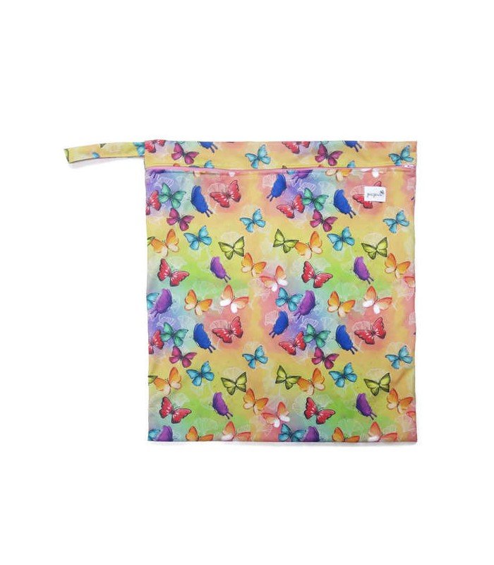 Worek PUL na brudne pieluszki, DUŻY 50x55 cm, MOTYLE, PUPUS