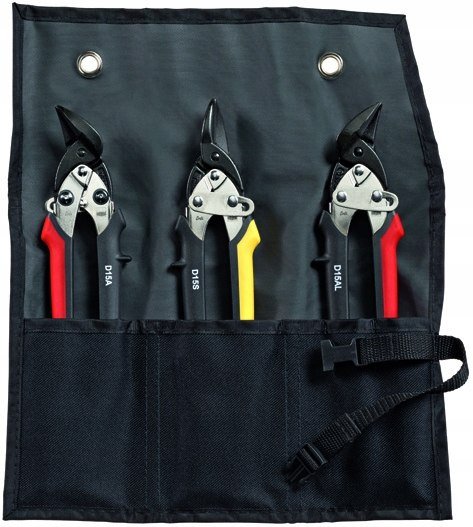 Zestaw Nożyc Do Blachy Ideal, 3Szt. Etui Un