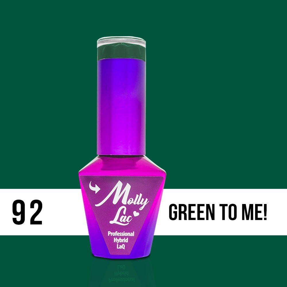 Molly Lac Lakier hybrydowy MollyLac Rest and Relax Green to me 10 ml Nr 92